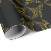 Goldene Blume Geschenkpapier (Rolleneckpunkt)