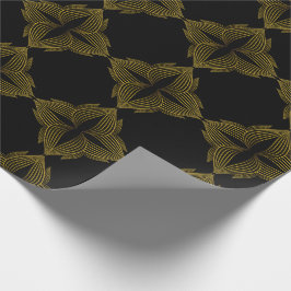 Goldene Blume Geschenkpapier