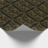 Goldene Blume Geschenkpapier (Ecke)