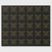 Goldene Blume Geschenkpapier (Flach)