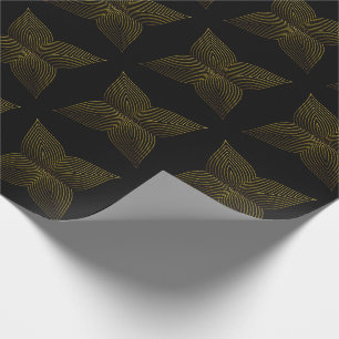 Goldene Blume Geschenkpapier