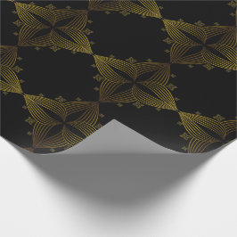 Goldene Blume Geschenkpapier