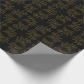 Goldene Blume Geschenkpapier (Ecke)