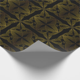 Goldene Blume Geschenkpapier