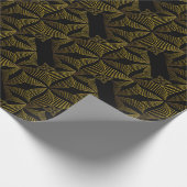 Goldene Blume Geschenkpapier (Ecke)