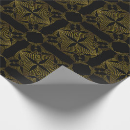 Goldene Blume Geschenkpapier