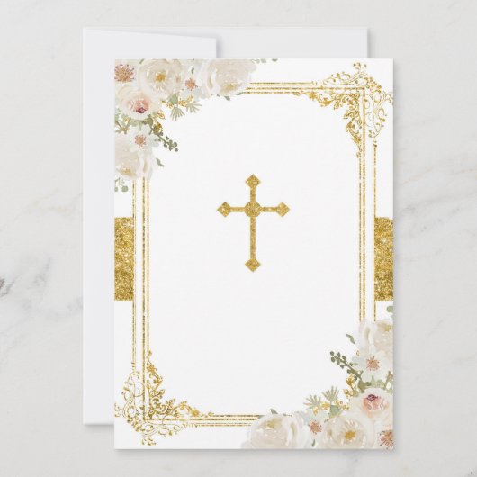 Goldene Blume Girl First Heilige Kommune Einladung (Rückseite)