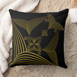 Goldene Blume Kissen