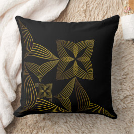 Goldene Blume Kissen