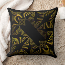 Goldene Blume Kissen