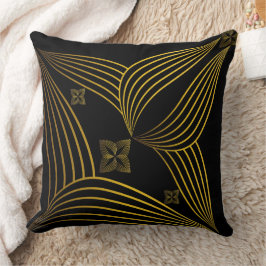 Goldene Blume Kissen