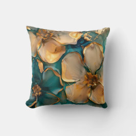 Goldene Blume Kissen