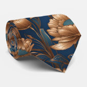 Goldene Blume Krawatte (Gerollt)