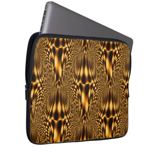 Goldene Blume...... Laptopschutzhülle (Vorne Rechts)