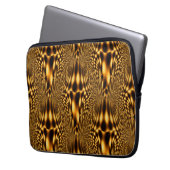 Goldene Blume...... Laptopschutzhülle (Vorderseite Links)