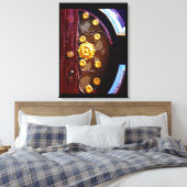 Goldene Blume Leinwanddruck (Insitu (Schlafzimmer))