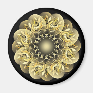Goldene Blume Magnet