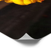 Goldene Blume Makrofotografie Poster (Ecke)