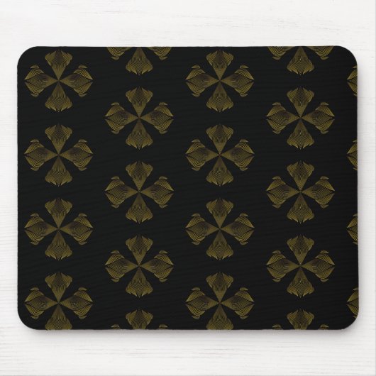 Goldene Blume Mousepad (Vorne)