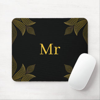 Goldene Blume Mousepad