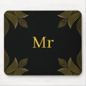 Goldene Blume Mousepad (Vorne)