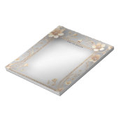 Goldene Blume Notizblock (Rotiert)
