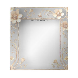 Goldene Blume Notizblock