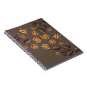 Goldene Blume Notizblock (Rechte Seite)