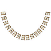 Goldene Blume - Rote Edelsteinjagd Wimpelkette (Alle)