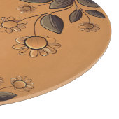 Goldene Blume Schneidebrett (Ecke)