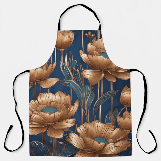 Goldene Blume Schürze (Vorderseite)