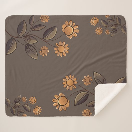 Goldene Blume Sherpadecke (Vorderseite (Horizontal))