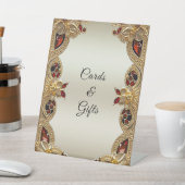 Goldene Blume Sockelschild (In SItu)