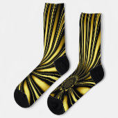 Goldene Blume Socken (Linkes Detail)