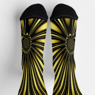 Goldene Blume Socken