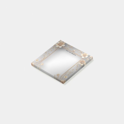 Goldene Blume Stellen Sie Notizen (angewinkelt)