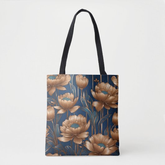 Goldene Blume Tasche (Vorderseite)