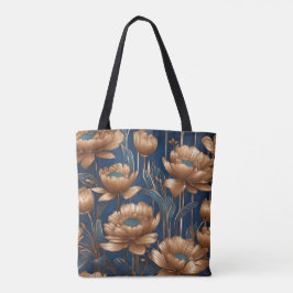 Goldene Blume Tasche