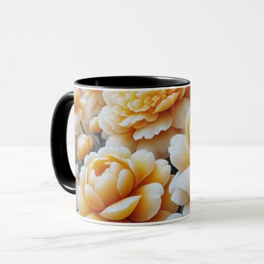 Goldene Blume Tasse (Vorderseite Links)