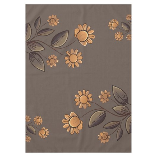 Goldene Blume Tischdecke (Vorderseite)