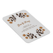 Goldene Blume und Herz Magnet (Rechte Seite)