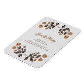 Goldene Blume und Herz Magnet (Linke Seite)