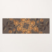 Goldene Blume Yogamatte (Rückseite (Horizontal))