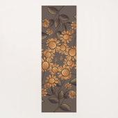Goldene Blume Yogamatte (Rückseite)