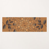 Goldene Blume Yogamatte (Vorderseite (Horizontal))