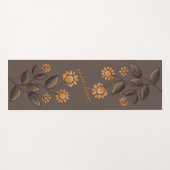 Goldene Blume Yogamatte (Rückseite (Horizontal))