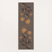 Goldene Blume Yogamatte (Rückseite)