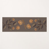 Goldene Blume Yogamatte (Vorderseite (Horizontal))