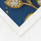 Goldene Blumen Blau und Gold Decke (Ecke)