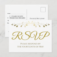 Goldene Blumen-Filigran-Rand Elegante Hochzeits-RS
